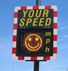 The devices inform drivers of the vehicles speed
